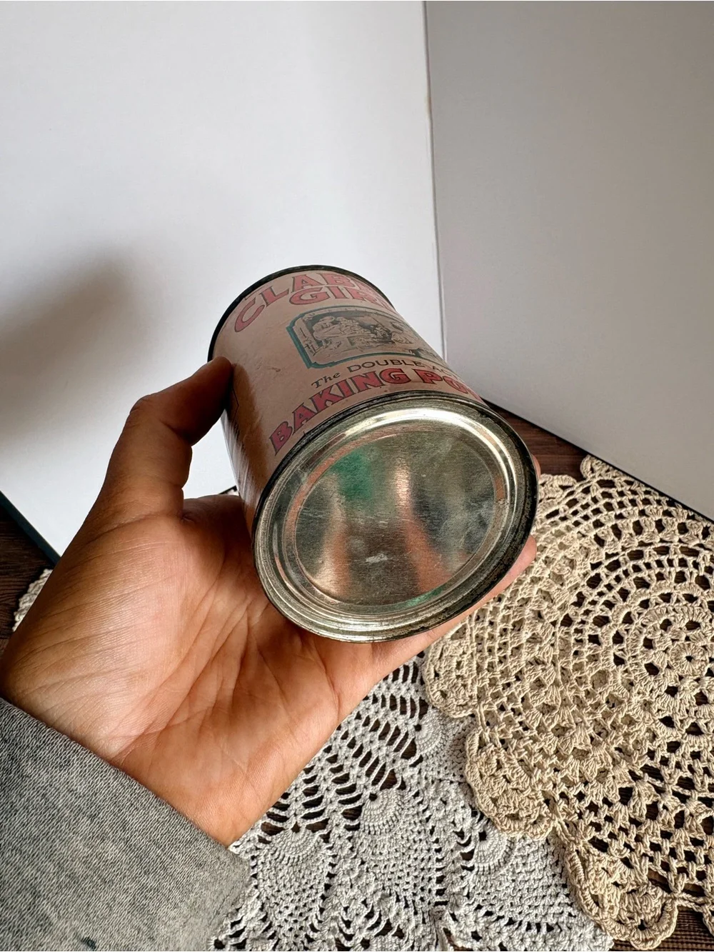 Vintage Clabber Girl Baking Powder Canister